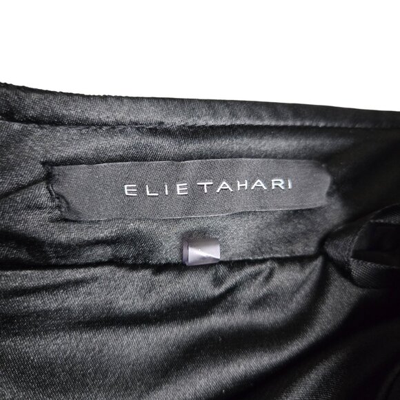 Elie Tahari Classic Wool Blend Lined Knit Midi Skirt 10 Button Detail Like New - Picture 7 of 11